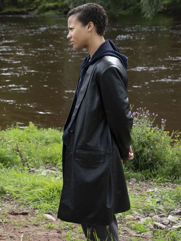 Industry 2026 Myha'la Leather Trench Coat