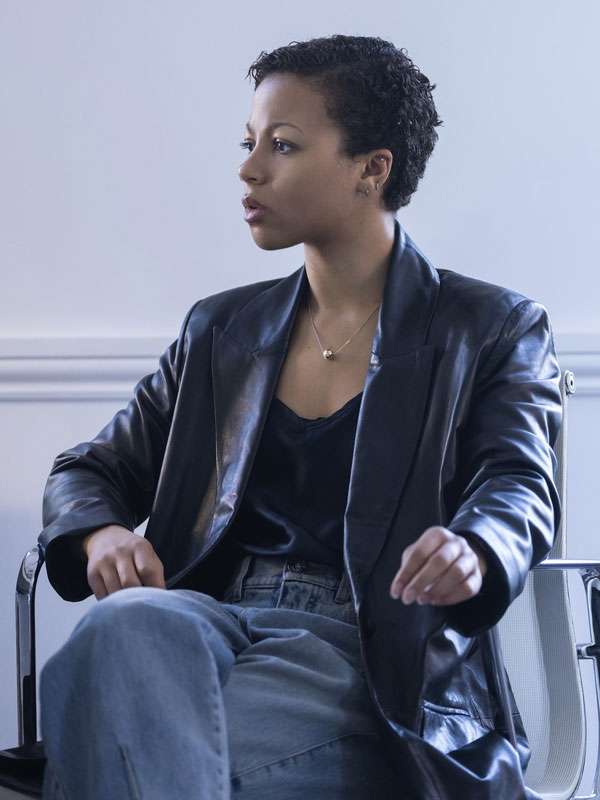 Industry 2026 Myha'la Black Leather Trench Coat