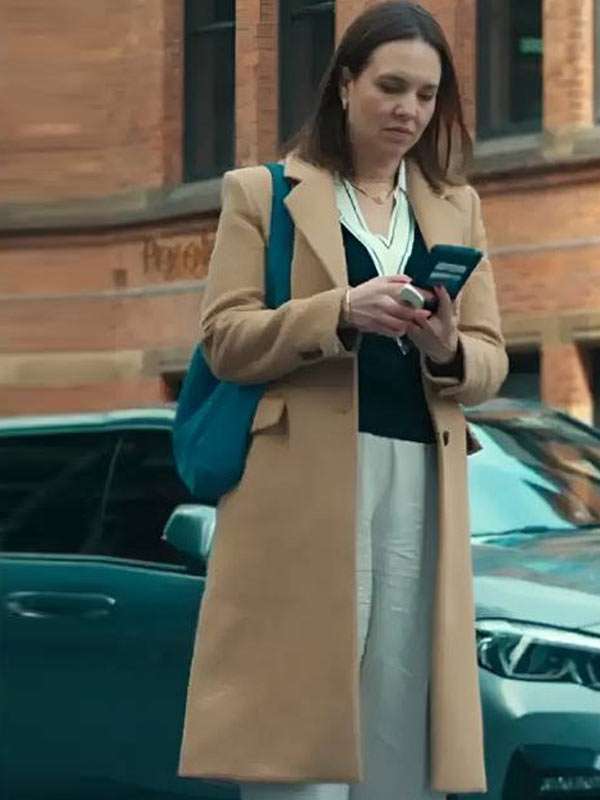 Run Away S01 Ingrid Oliver Brown Wool Coat