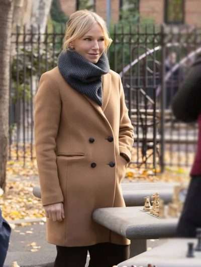 Kelli Giddish Law and Order SVU S27 Brown Wool Coat