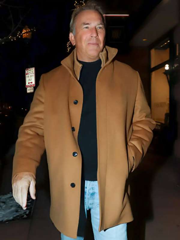 Kevin Costner Brown Coat