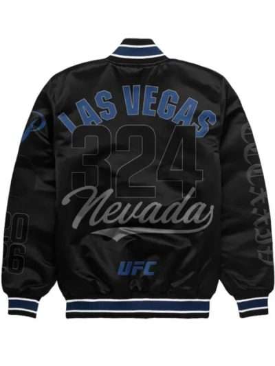 UFC 324 Las Vegas Black Bomber Jacket