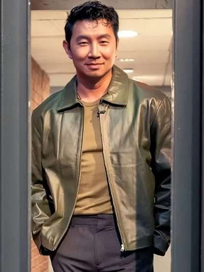 Simu Liu Late Night With Seth Meyers S13 Leather Jacket