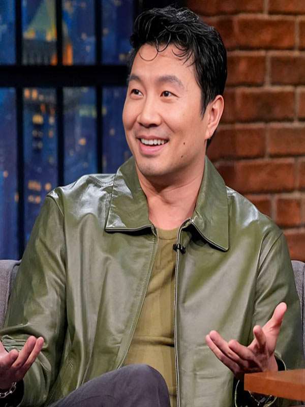 Late Night With Seth Meyers S13 Simu Liu Green Jacket