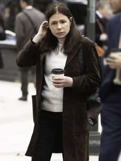Law and Order Maura Tierney Suede Leather Coat