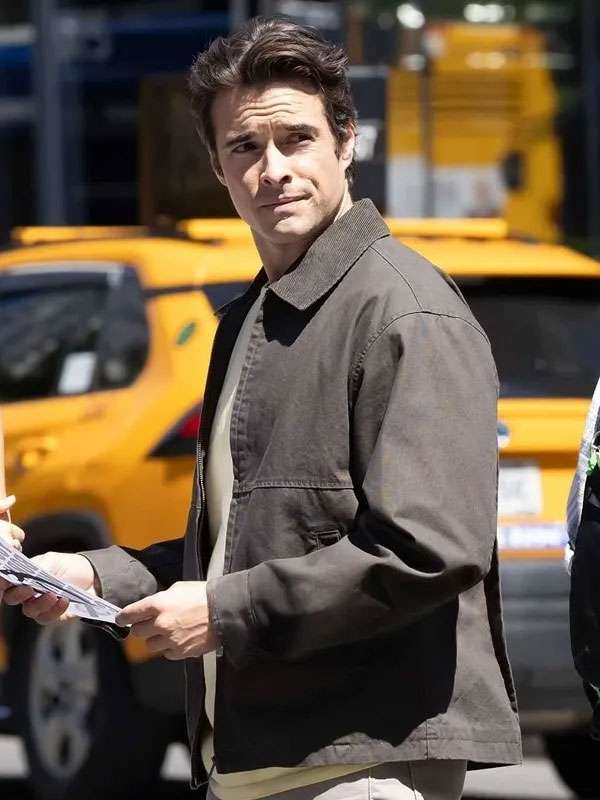 Law and Order SVU S27 Jake Griffin Grey Cotton Jacket