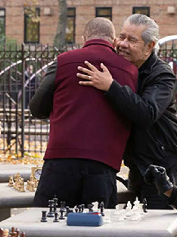 Law and Order SVU S27 Ice-T Maroon and Black Jacket