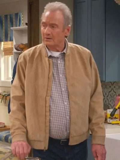 Leanne Ryan Stiles Brown Suede Bomber Jacket