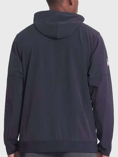 Los Angeles Rams Black Windbreaker Anorak Jacket