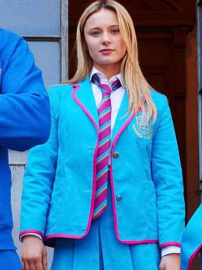 Love Me Love Me 2026 Mia Jenkins Blue Uniform Blazer