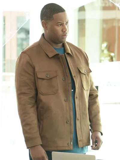 Abbott Elementary Luke Tennie Suede Leather Jacket