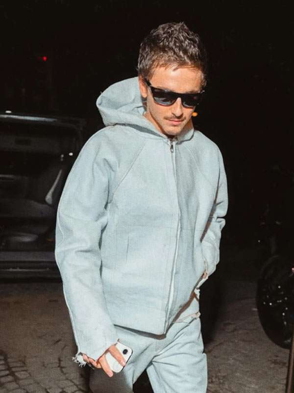 Marty Supreme Timothee Chalamet Paris Grey Hooded Jacket