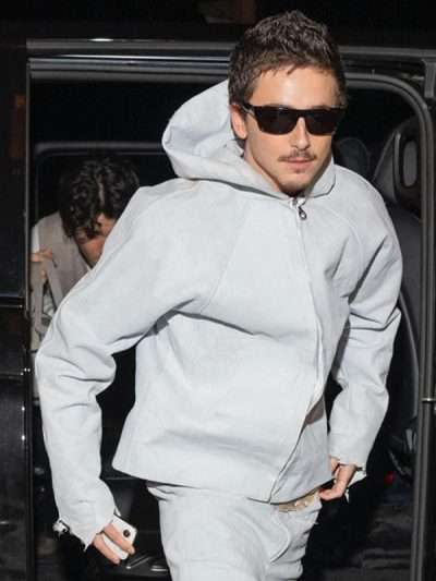 Marty Supreme Timothee Chalamet Paris Grey Hooded Jacket