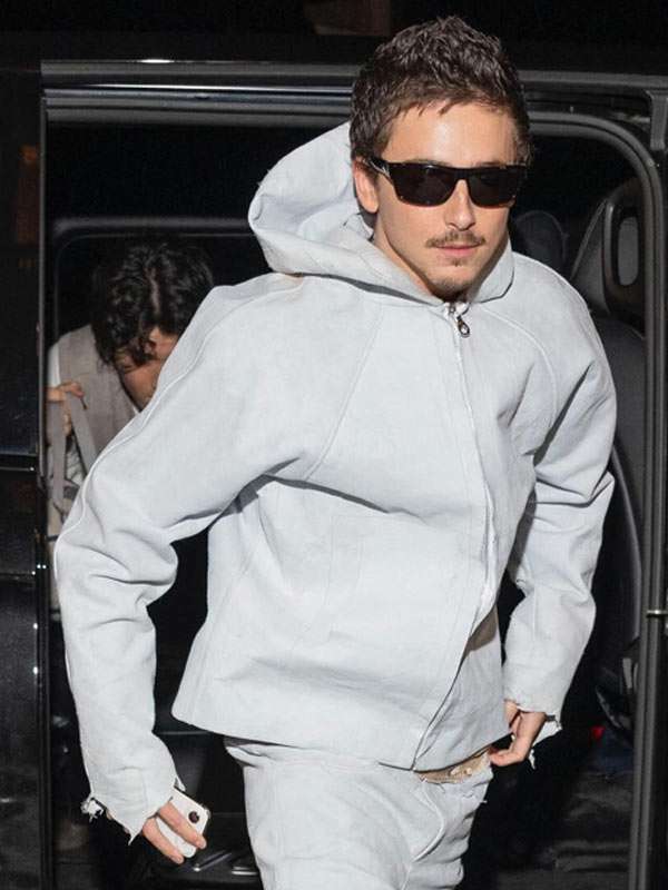 Marty Supreme Timothee Chalamet Paris Grey Hooded Jacket