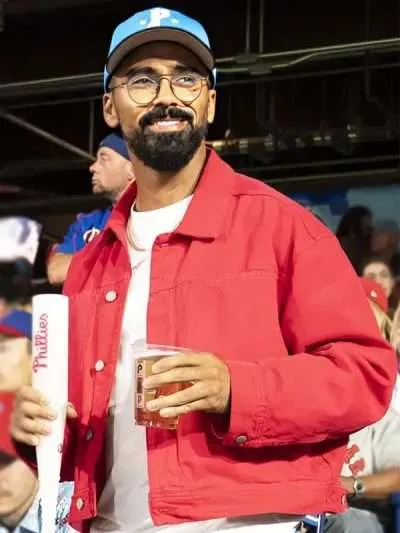 Abbott Elementary Matthew Law Red Cotton Jacket