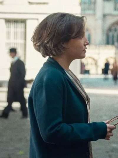 Mia McKenna-Bruce Agatha Christies Seven Dials 2026 Blue Blazer