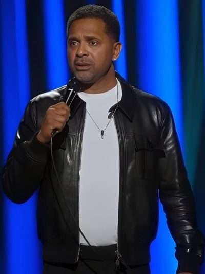 Shop Mike Epps Black Bomber Leather Jacket