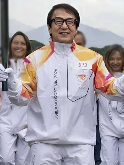 Jackie Chan 2026 Winter Olympics Flame Jacket