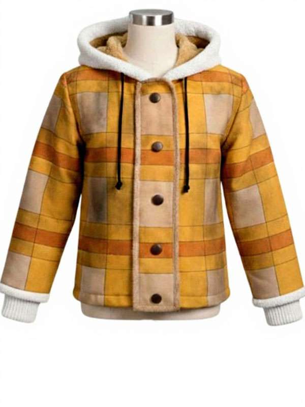 Monkey D. Luffy One Piece S02 Checkered Hooded Jacket