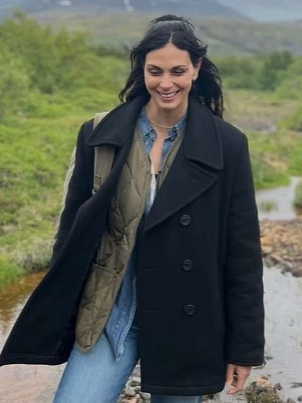 Greenland 2: Migration 2026 Morena Baccarin Black Wool Coat