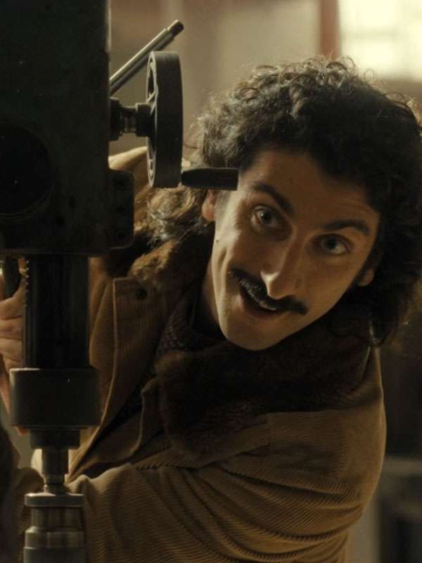 Movie The Big Fake 2026 Pietro Castellitto Brown Corduroy Jacket