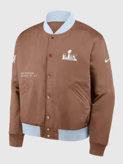 Super Bowl LX Legacy Brown Bomber Jacket