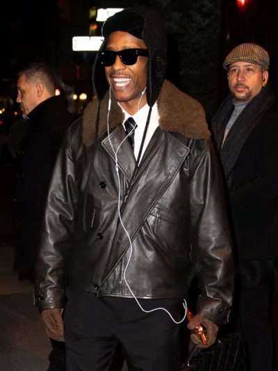 A$AP Rocky Shearling Leather Jacket