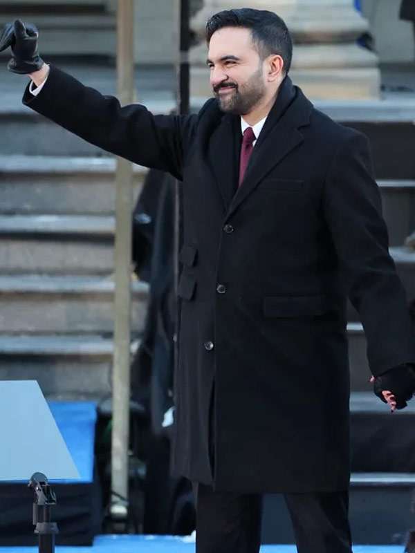 NYC Ceremonial Inauguration Zohran Mamdani Wool Coat