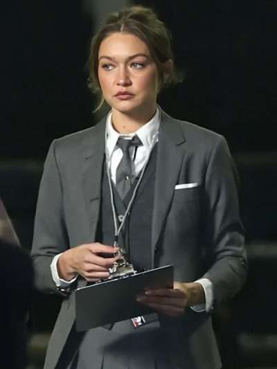 Gigi Hadid Grey Wool Blazer