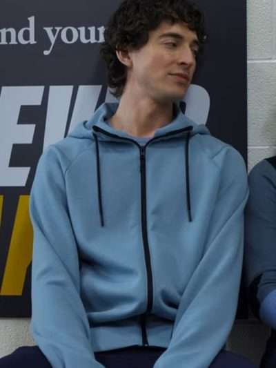 Finding Her Edge S01 Olly Atkins Blue Hoodie