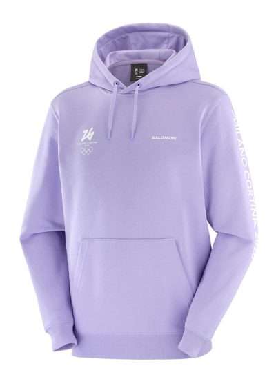 Salomon Olympic 2026 Purple Hoodie