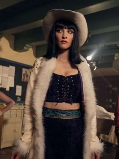 Lera Abova One Piece S02 White Fur Leather Coat