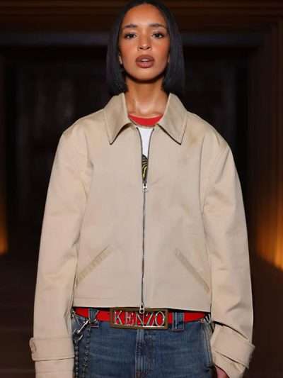 Dina Ayada Beige Cotton Jacket
