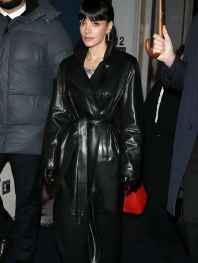 Buy Lily Allen 2026 Black Trench Coat