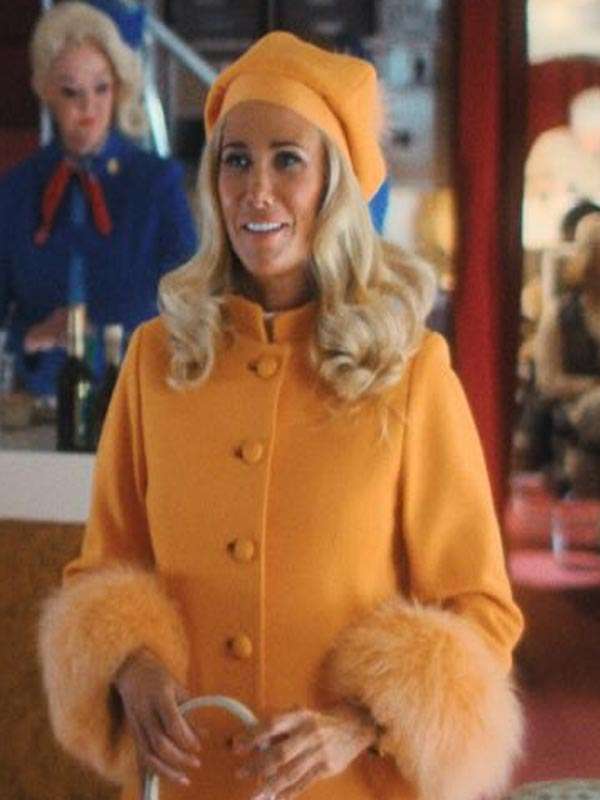 Palm Royale S02 Kristen Wiig Fur Trim Coat