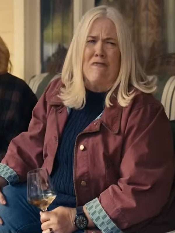 Paula Pell The Burbs S01 Maroon Cotton Jacket