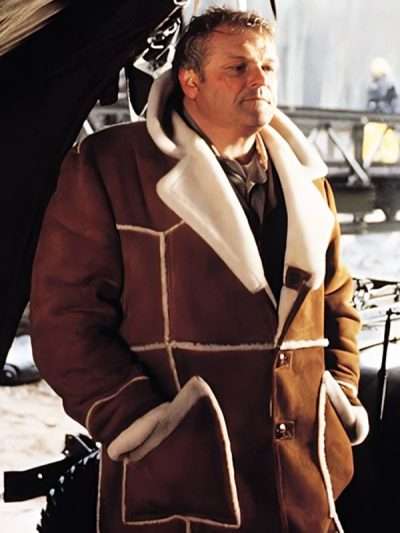 First Blood Teasle Brown Shearling Coat