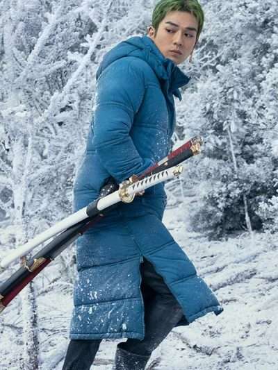 One Piece 2026 Roronoa Zoro Blue Hooded Coat