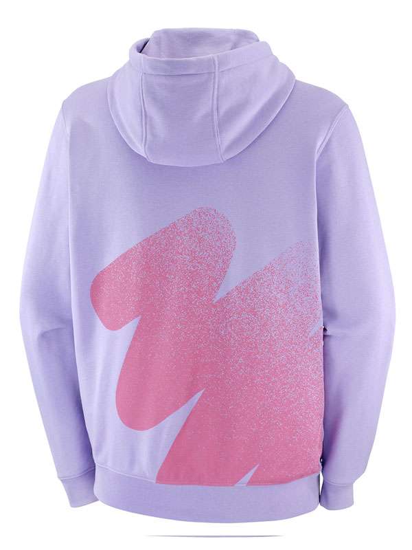 Olympic 2026 Salomon Purple Pullover Hoodie