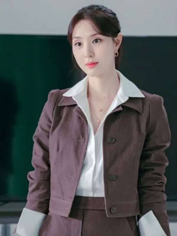 Nice to Not Meet You Seo Ji-hye Brown Cotton Jacket