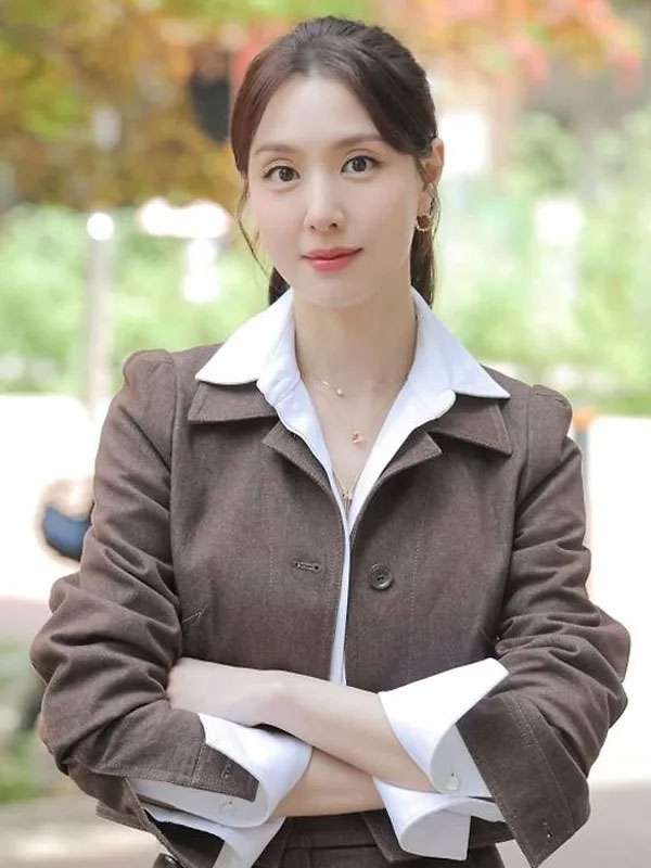 Seo Ji-hye Nice to Not Meet You Brown Cotton Jacket