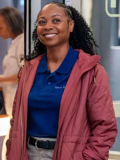 Chicago Med 2026 Tamika Jenkins Red Hooded Jacket