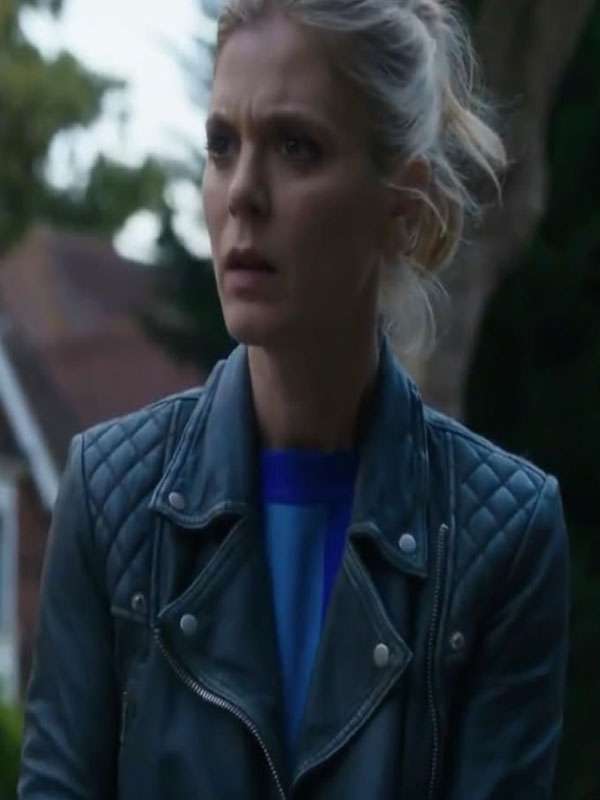 Silent Witness S20 Emilia Fox Quilted Leather Jacket