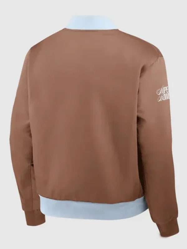 NFL Super Bowl LX Legacy Brown Varsity Jacket