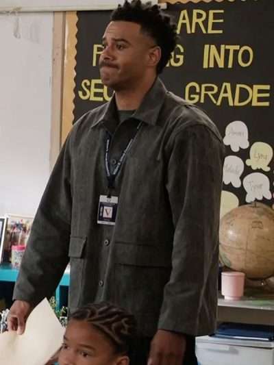 Abbott Elementary Zack Fox Grey Jacket