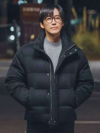 Namkoong Min Our Movie Black Puffer Jacket