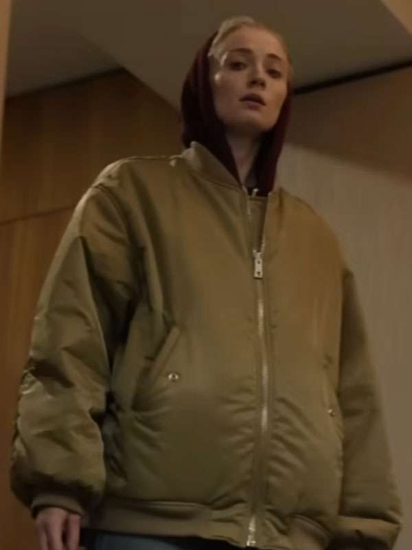 Zara Dunne Steal Beige Bomber Jacket