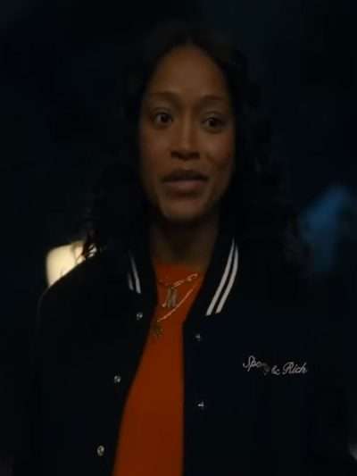 TV Series The Burbs 2026 Keke Palmer Black Wool Varsity Jacket