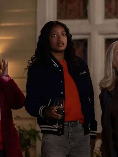 The Burbs Keke Palmer Black Varsity Jacket