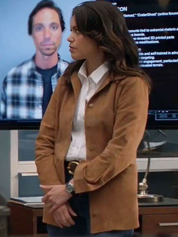 Alyssa Diaz The Rookie S08 Suede Leather Jacket